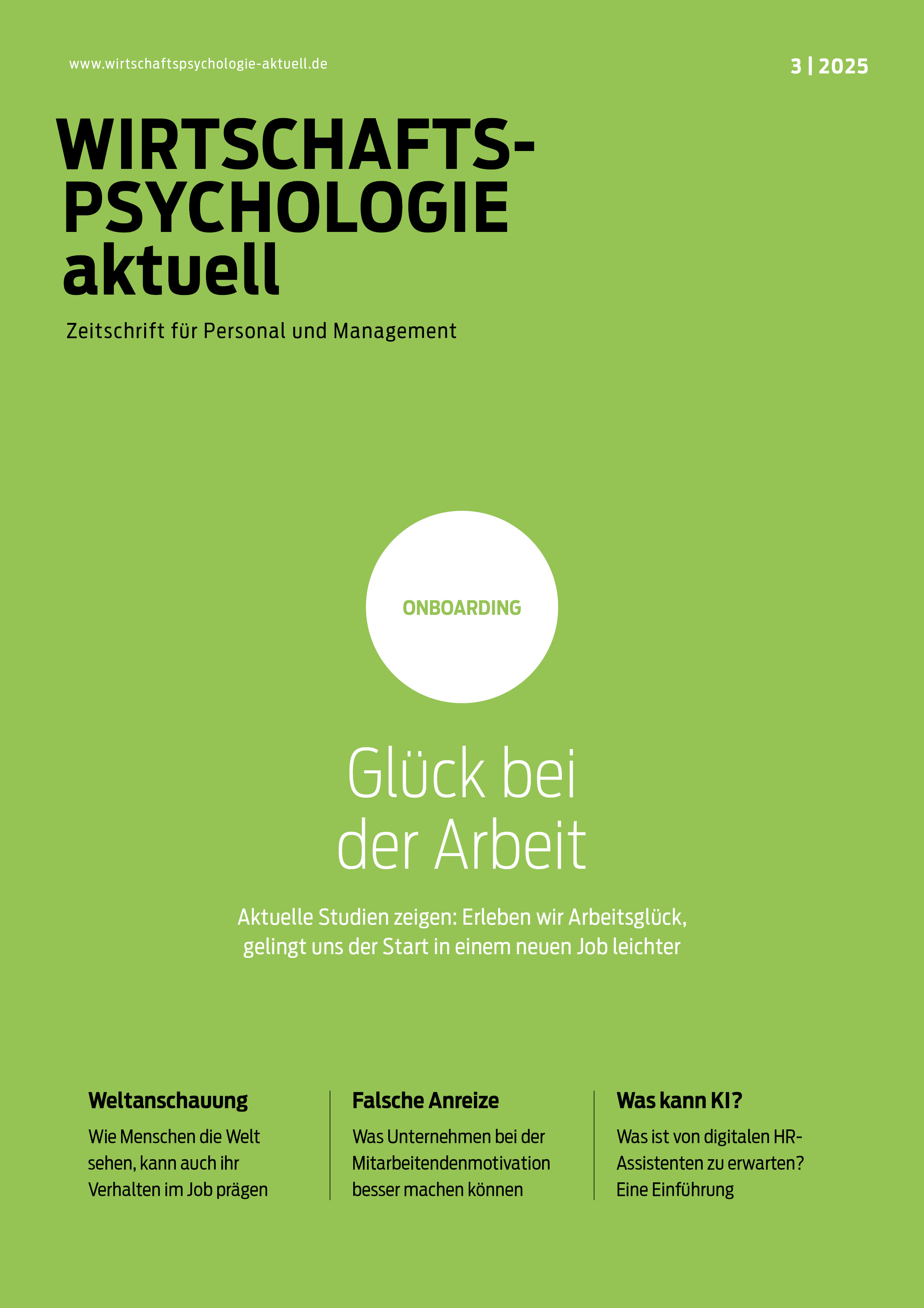 Cover der aktuellen Ausgabe der WPA